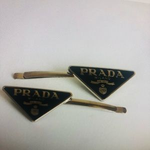Prada hair clips